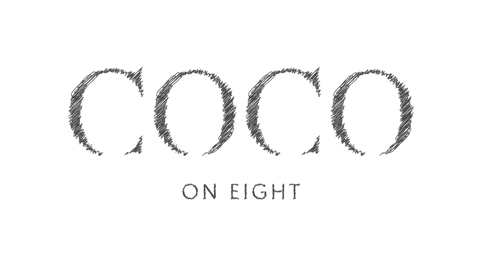 COCO ON EIGHT logo development