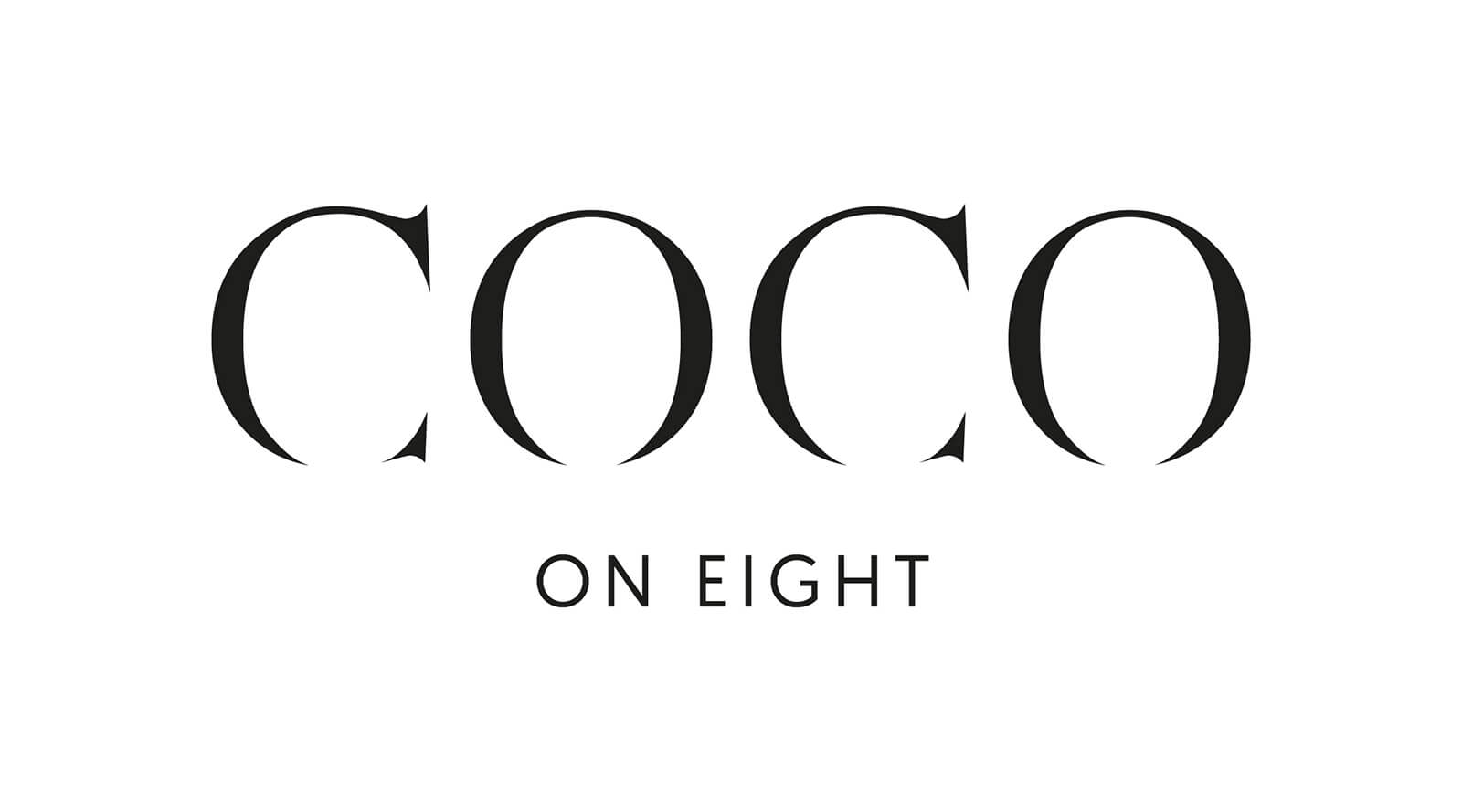 COCO ON EIGHT logo development
